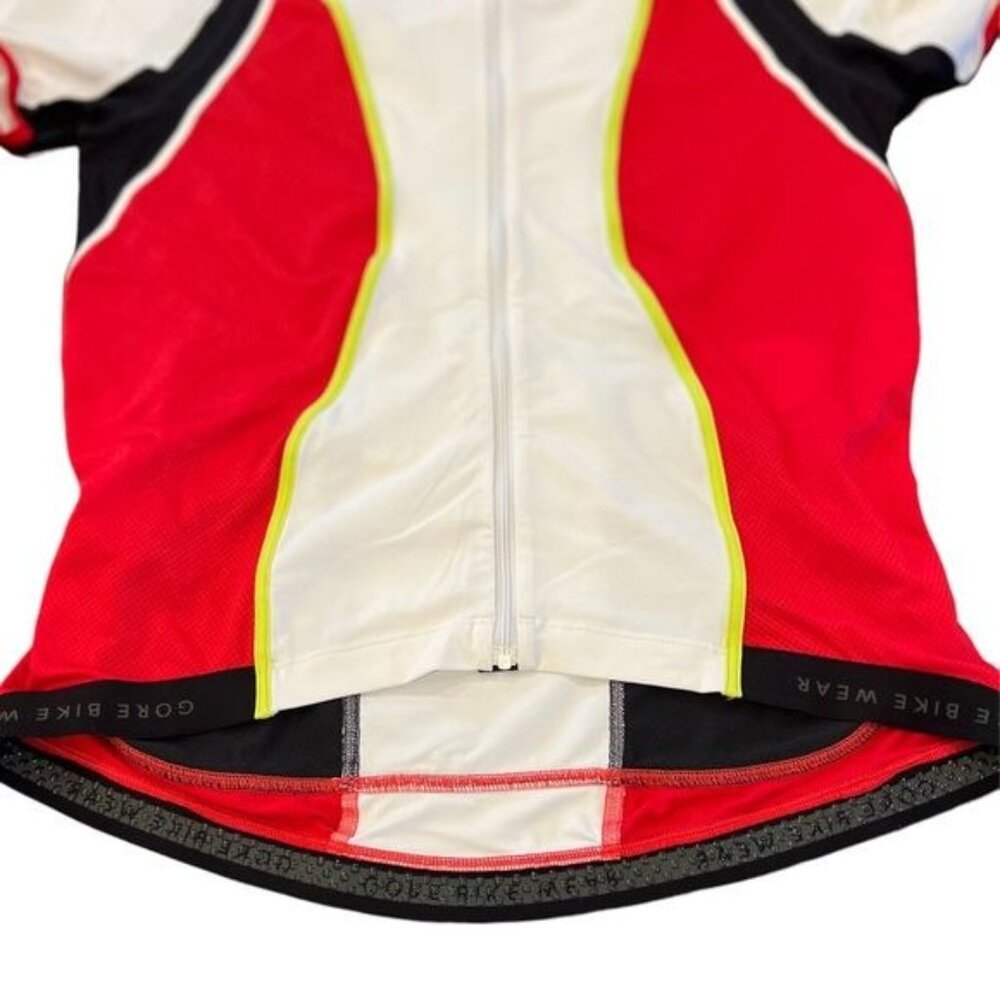 Gore Bike Wear Cycling Jersey Top Oxygen Style Size Large Red White and Black - Picture 5 of 10